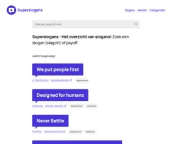 Superslogans.nl(Slogans) Screenshot