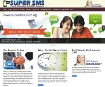 Supersms.com.ng(Super sms) Screenshot