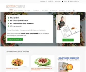 Supersnelgezond.nl(Gezond dieet/eetpatroon recepten) Screenshot
