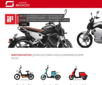 Supersoco.cl(Super Soco) Screenshot