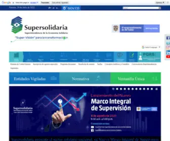 Supersolidaria.gov.co(Supersolidaria) Screenshot