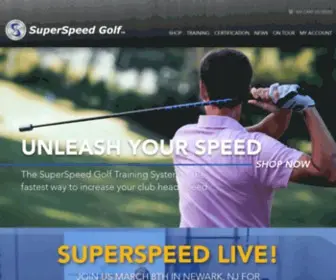 Superspeedgolf.com(Improve your distance with the #1 OverSpeed Training System in Golf. SuperSpeed Golf) Screenshot