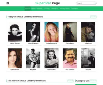 Superstarpage.com(Know You Celebrity Info) Screenshot