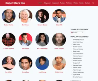 Superstarsbio.com(Super Stars Bio) Screenshot