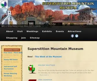 Superstitionmountainmuseum.org(History of the Superstition Mountains & Jacob Waltz (The Lost Dutchman)) Screenshot