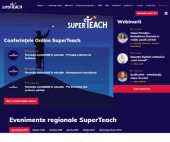 Superteach.ro(Superteach te așteaptă la cursul de mentalitate deschisă în educație® mde®) Screenshot