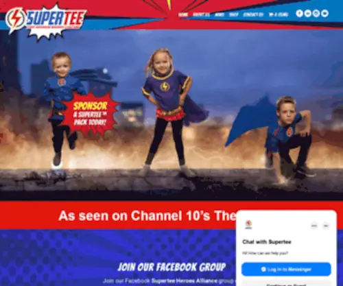 Supertee.com.au(Landing Page) Screenshot