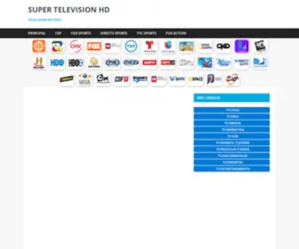 SupertelevisionHD.com(Super television hd) Screenshot