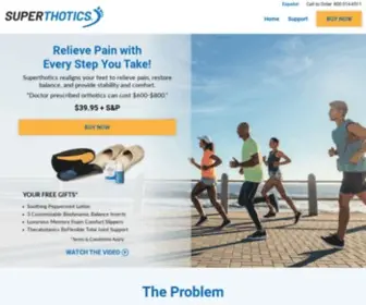 Superthotics.com(Orthotic Shoe Inserts) Screenshot