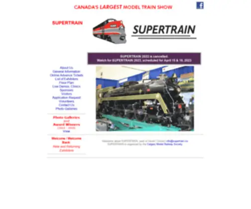 Supertrain.ca(SUPERTRAINCalgary AB) Screenshot
