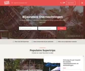 Supertrips.nl(Supertrips, Bijzondere Overnachtingen & Hotels) Screenshot