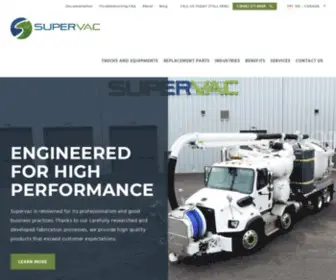 Supervac.co(Specialized Equipment & Mobile Vacuum Systems) Screenshot