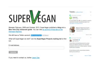 Supervegan.com(SuperVegan) Screenshot