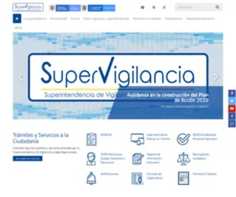 Supervigilancia.gov.co(Superintendencia de Vigilancia y Seguridad Privada) Screenshot