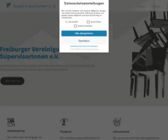 Supervision-Freiburg.de(Freiburger Vereinigung von SupervisorInnen e.V. – Wir fördern Supervision und informieren) Screenshot