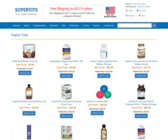 Supervits.com(Now Vitamins At Vitamin Superstore) Screenshot