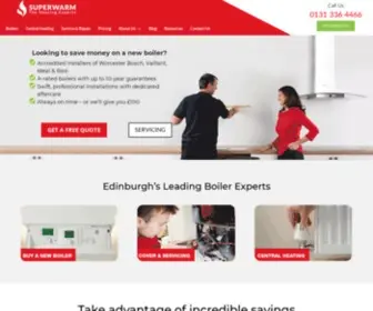Superwarm.co.uk(Gas Central Heating in Edinburgh from Superwarm) Screenshot