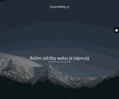 Superweby.cz(Site is undergoing maintenance) Screenshot