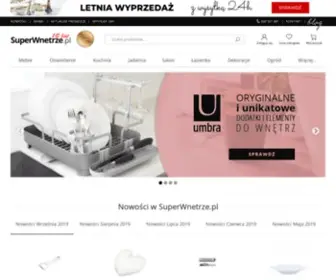 Superwnetrze.pl(Sklep Wyposażenie Wnętrz) Screenshot