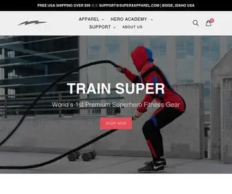 Superxapparel.com(Best Superhero Workout Apparel) Screenshot