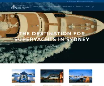 Superyachtmarina.com.au(Sydney Superyacht Marina) Screenshot