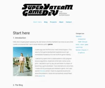 Superyateam.com(Superyateam Gamedev) Screenshot