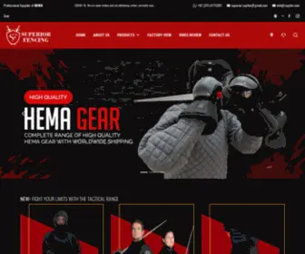 Supfen.com(Historical Fencing HEMA Equipment and Gear Supplier) Screenshot