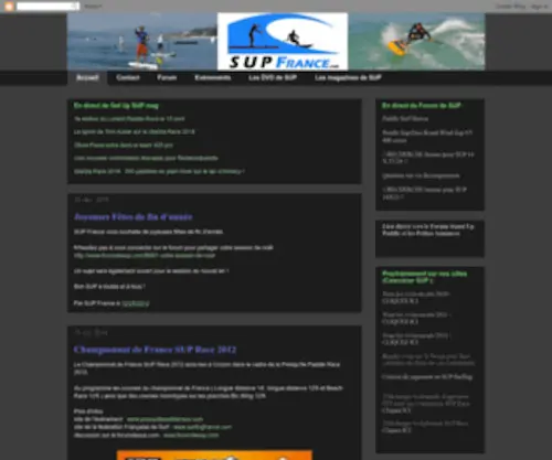 Supfrance.com(Stand Up Paddle France) Screenshot