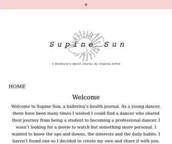 Supinesun.com(A Ballerina's Health Journal by Virginia Archer) Screenshot