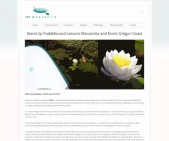 Supmanzanita.com(Professional Stand Up Paddle Board Lessons for Fun) Screenshot