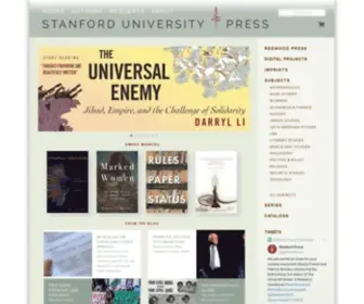 Sup.org(Stanford University Press Home Page) Screenshot