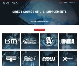 Suppex.com(USA nutrition distributor) Screenshot