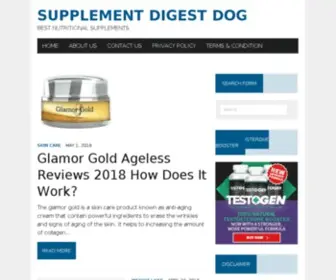 Supplementdigestdog.com(Supplement Digest Dog) Screenshot