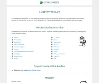 Supplements.de(Supplements) Screenshot