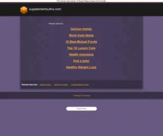 Supplementsultra.com(Supplements Ultra) Screenshot
