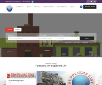 Supplierslist.net(Find Suppliers) Screenshot
