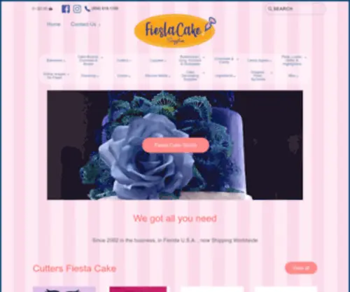 Suppliesforcakes.com(FiestaCake Supplies) Screenshot
