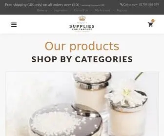 Suppliesforcandles.co.uk(UK Wholesale Candle Making Supplies) Screenshot