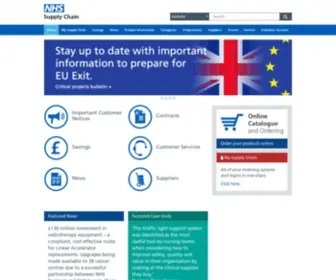 Supplychain.nhs.uk(NHS Supply Chain) Screenshot