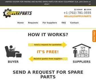 Supply.parts(UNIFIED SYSTEM FOR FINDING AND BUYING SPARE PARTS FOR HEAVY MACHINERY) Screenshot