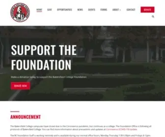 Supportbc.org(Bakersfield College Foundation) Screenshot