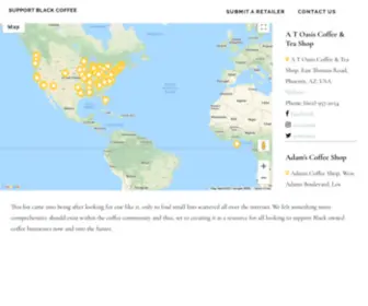 Supportblackcoffee.com(Black Owned Cafes) Screenshot