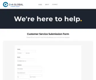 Supportcbp.com(A Global Customer Support) Screenshot