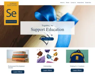 Supporteducation.org(Support Education Foundation) Screenshot