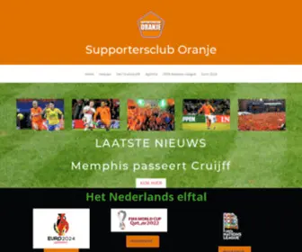 Supportersclub-Oranje.nl(Het domein voor de Oranje supporter) Screenshot