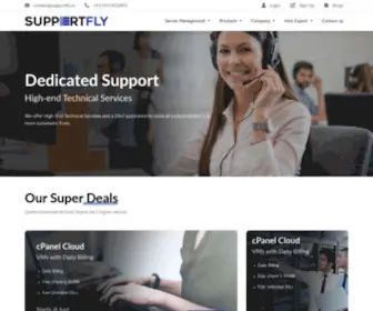 Supportfly.io(Server management company) Screenshot