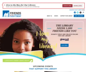 Supporthclib.org(Friends of the Hennepin County Library) Screenshot