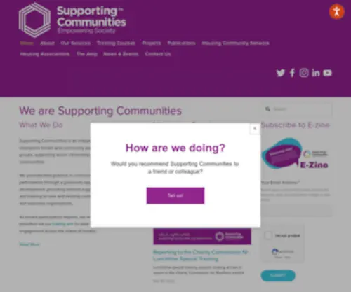 Supportingcommunitiesni.org(Supporting Communities) Screenshot