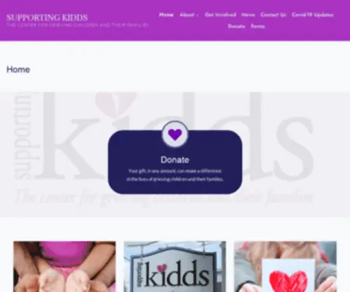 Supportingkidds.org(THE CENTER FOR GRIEVING CHILDREN AND THEIR FAMILIES) Screenshot