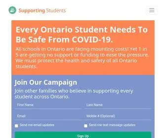 Supportingstudents.ca(Supporting Students) Screenshot